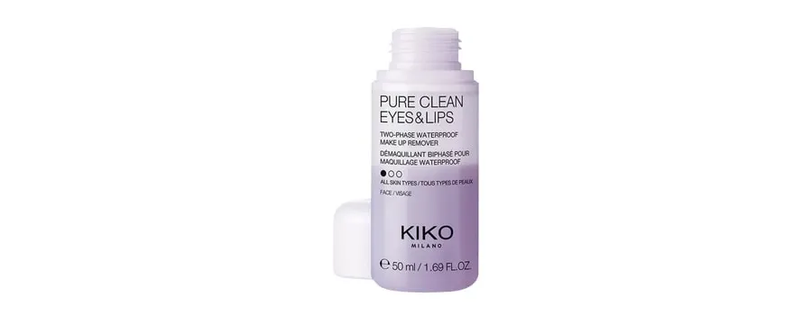 obrazek 1 KIKO Milano Pure Clean Eyes & Lips Mini Płyn do demakijażu 50 ml