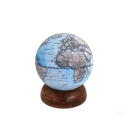 Zdjęcie Ozdobny globus na biurko - ⌀ 15 cm, h. 17 cm
