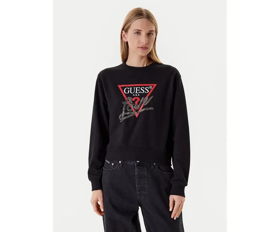 obrazek 1 Guess Bluza W5YQ06 KB681 Czarny Regular Fit