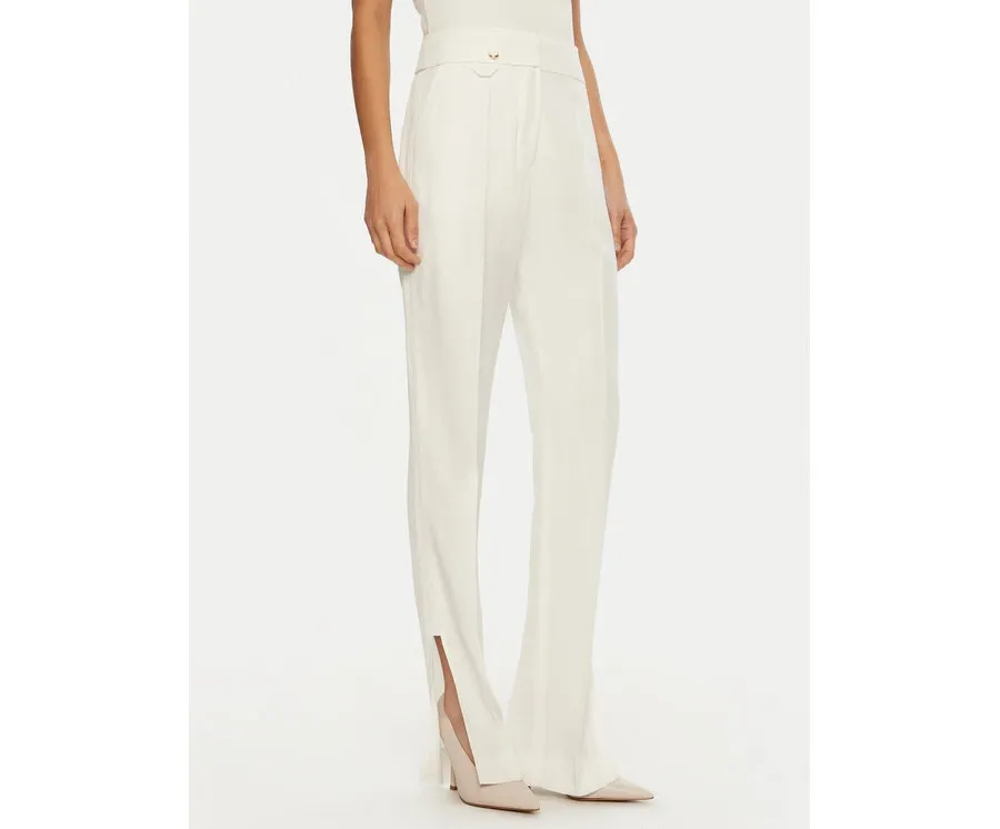 obrazek 1 JACQUEMUS Spodnie materiałowe 24E241PA038 Biały Regular Fit