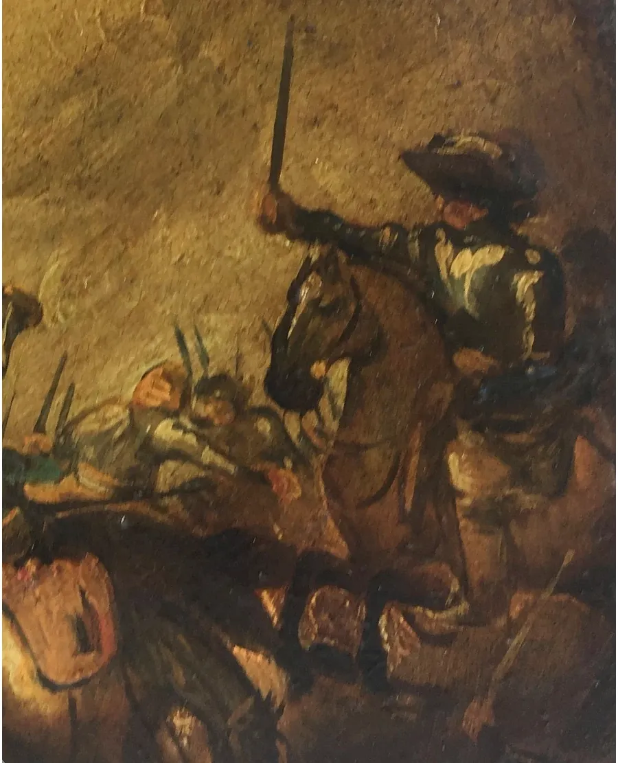 obrazek 3 Obraz olejny bitwy kawaleryjskiej włoskiego malarza Antonio Savisto 2006