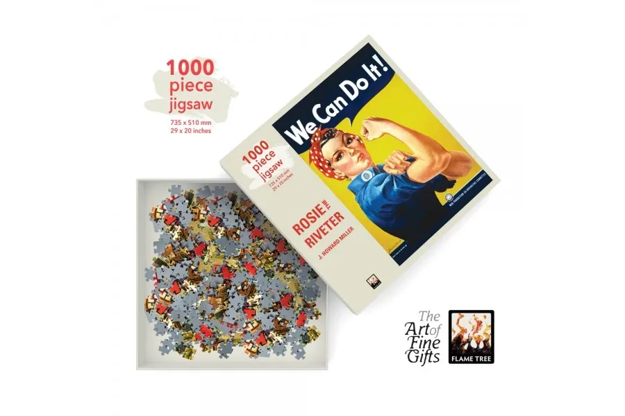 obrazek 2 Puzzle dla dorosłych J Howard Miller: Plakat Rosie the Niveter - Flame Tree Publishing