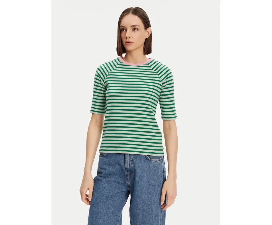 obrazek 1 Tom Tailor Denim T-Shirt 1045410 Zielony Regular Fit