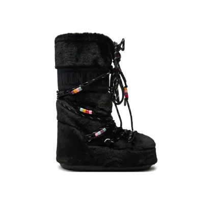 Zdjęcie Moon Boot Śniegowce Icon Faux Fur BEADS80D1408990 Czarny