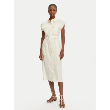 Zdjęcie Patrizia Pepe Sukienka koszulowa 2A2870/A573-W146 Écru Regular Fit