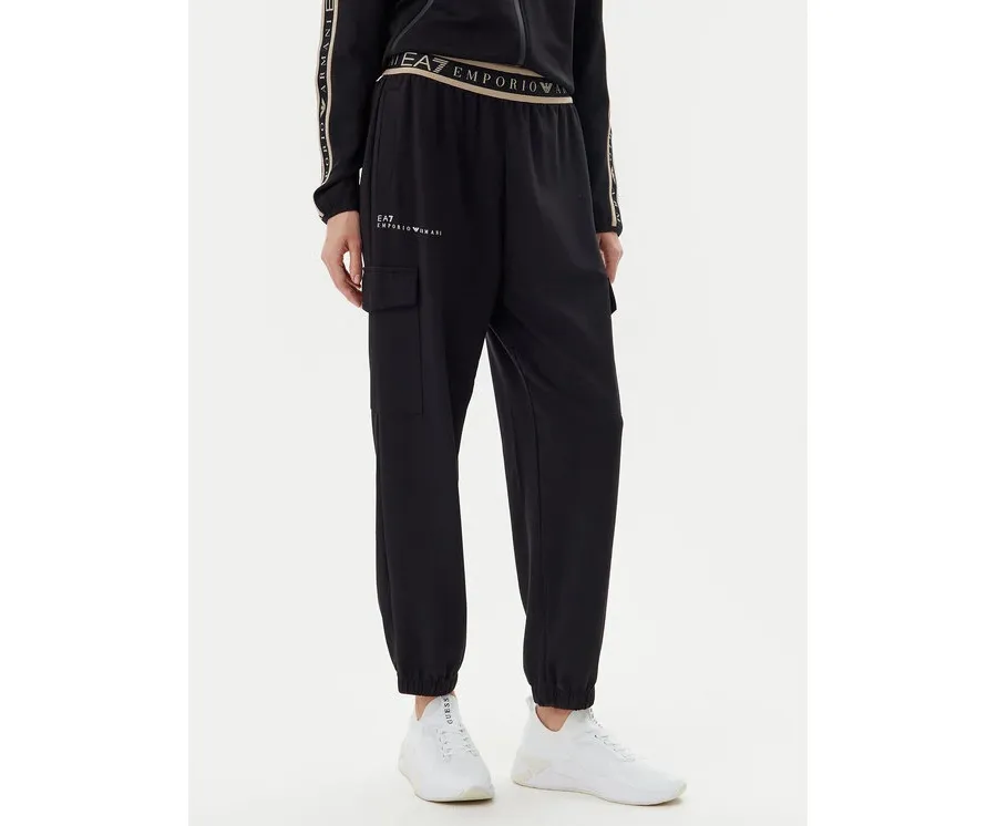 obrazek 1 EA7 Emporio Armani Spodnie dresowe 7W000282 AF12501 UC001 Czarny Loose Fit
