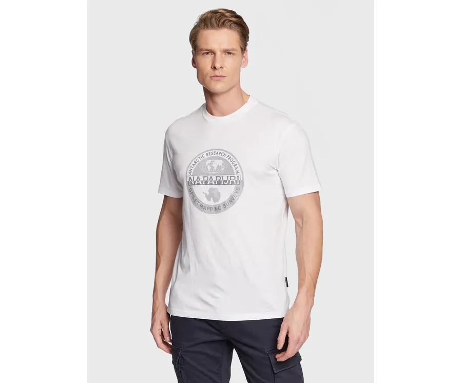 obrazek 1 Napapijri T-Shirt S-Bollo NP0A4H9K Biały Regular Fit