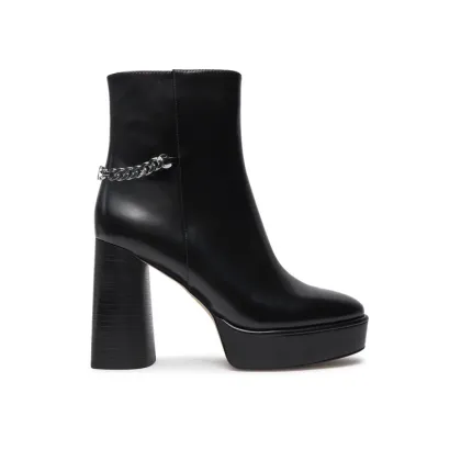 Zdjęcie MICHAEL Michael Kors Botki Carlisle Leather Platform Boot 40F4CLME1L Czarny