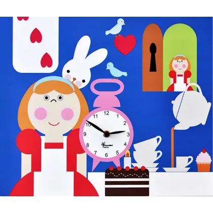 Zdjęcie Alicja w Krainie Czarów - zegar ścienny do pokoju dziecięcego