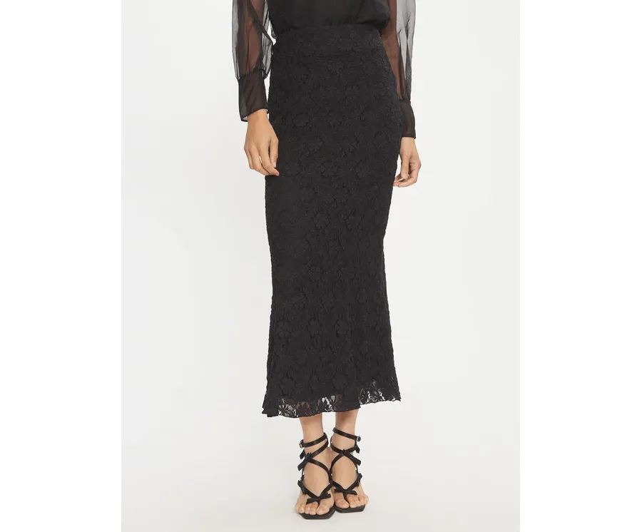 obrazek 1 ROTATE Spódnica ołówkowa Blakli 113070100 Czarny Slim Fit