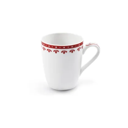 Zdjęcie Luksusowa filiżanka do espresso z porcelany zdobiona subtelnym czerwonym motywem – Leander