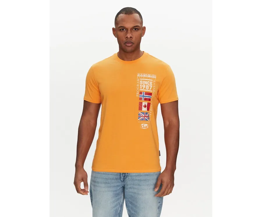 obrazek 1 Napapijri T-Shirt S-Turin NP0A4HQG Pomarańczowy Regular Fit