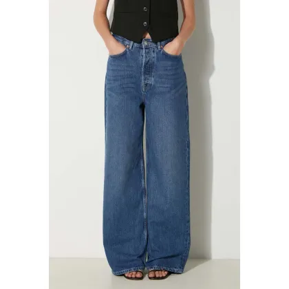 Zdjęcie Samsoe Samsoe jeansy SHELLY damskie kolor niebieski