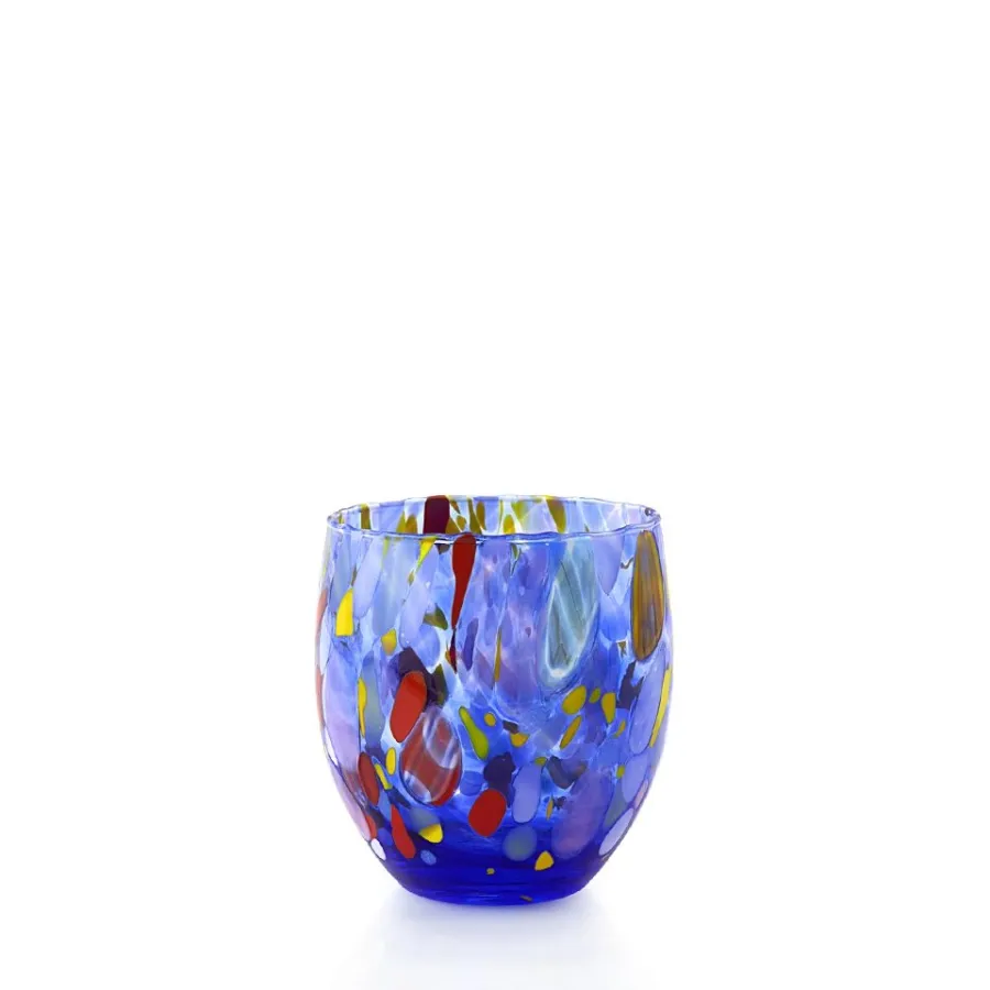 obrazek 1 Komplet kolorowych 6 artystycznych szklanek do picia wody (10 cm)