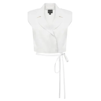 Zdjęcie ACCESS FASHION Kamizelka 53-1028-195 Biały Slim Fit
