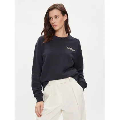 Zdjęcie Tommy Hilfiger Bluza Gold Button WW0WW41235 Granatowy Regular Fit
