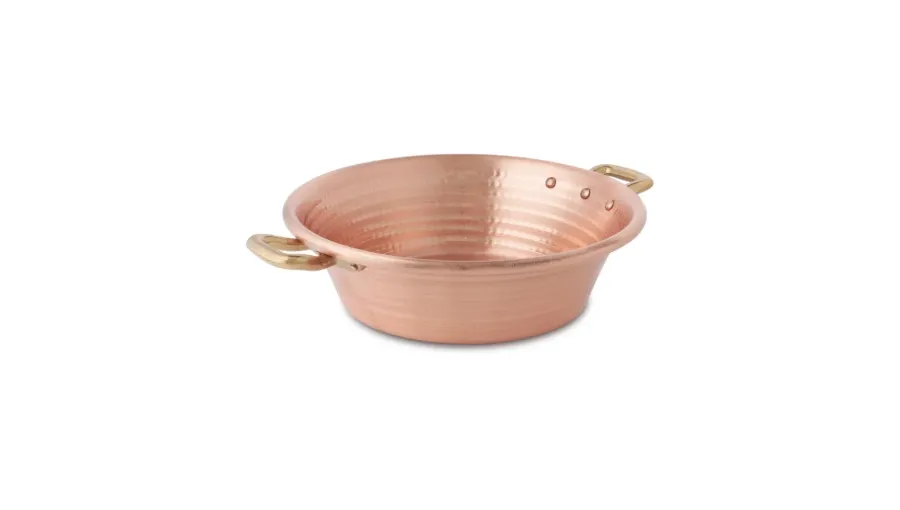 obrazek 1 Rondel na dżem z 2 uchwytami z miedzi ø 34 cm - Cu Artigiana