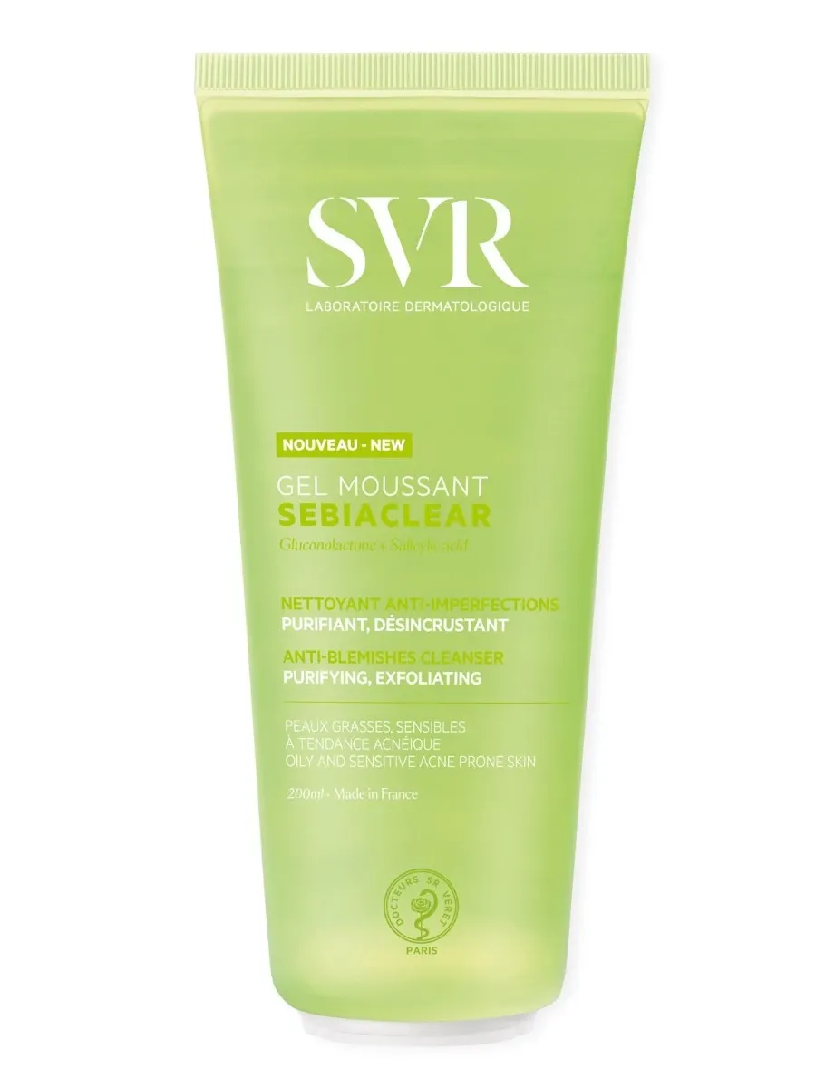 obrazek 1 SVR Sebiaclear Żel do mycia twarzy  200 ml