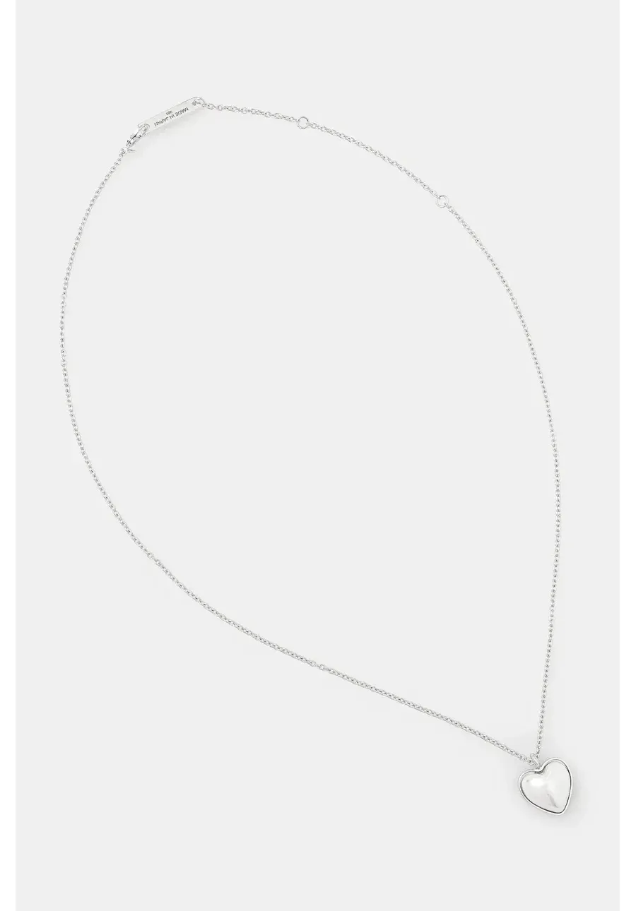 obrazek 1 AMBUSH naszyjnik srebrny Pearl Heart Charm Necklace 12115241