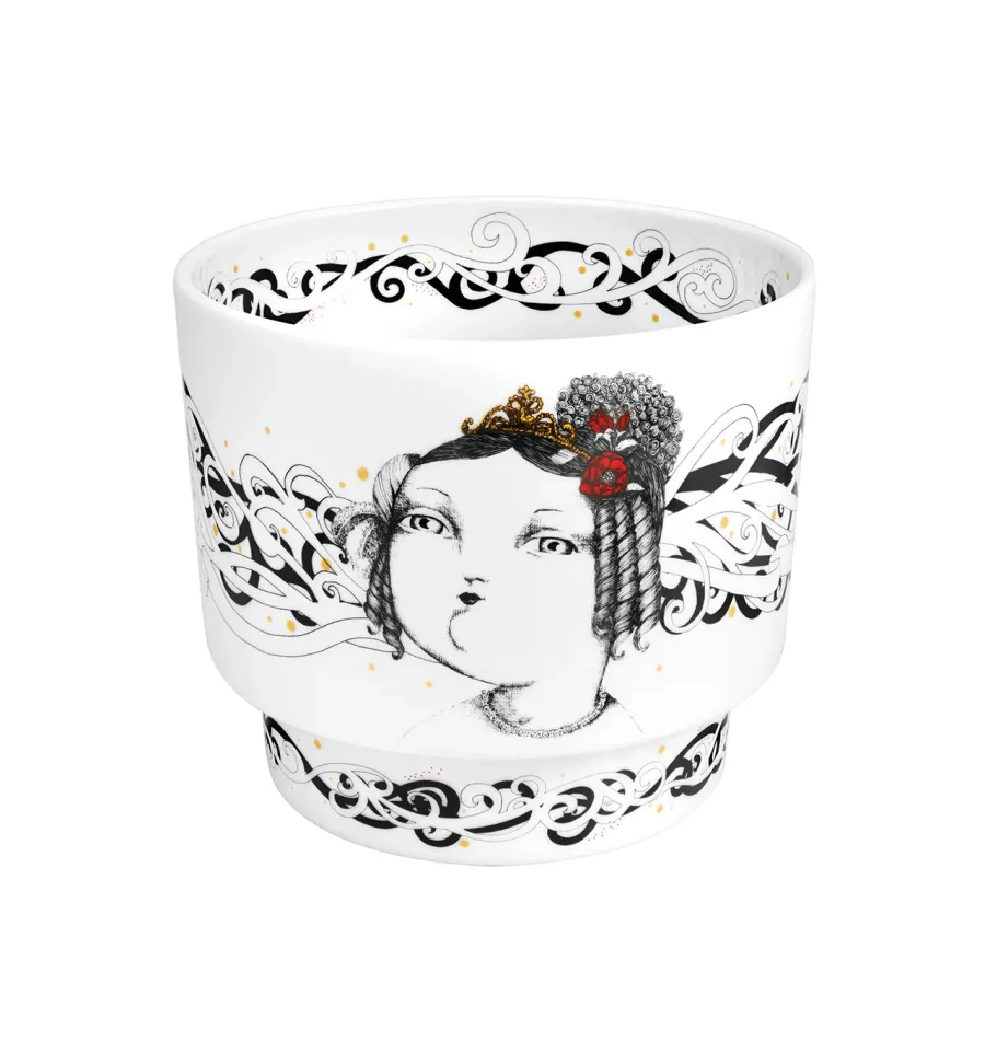 obrazek 1 Artystyczny wazon, doniczka na kwiaty z porcelany