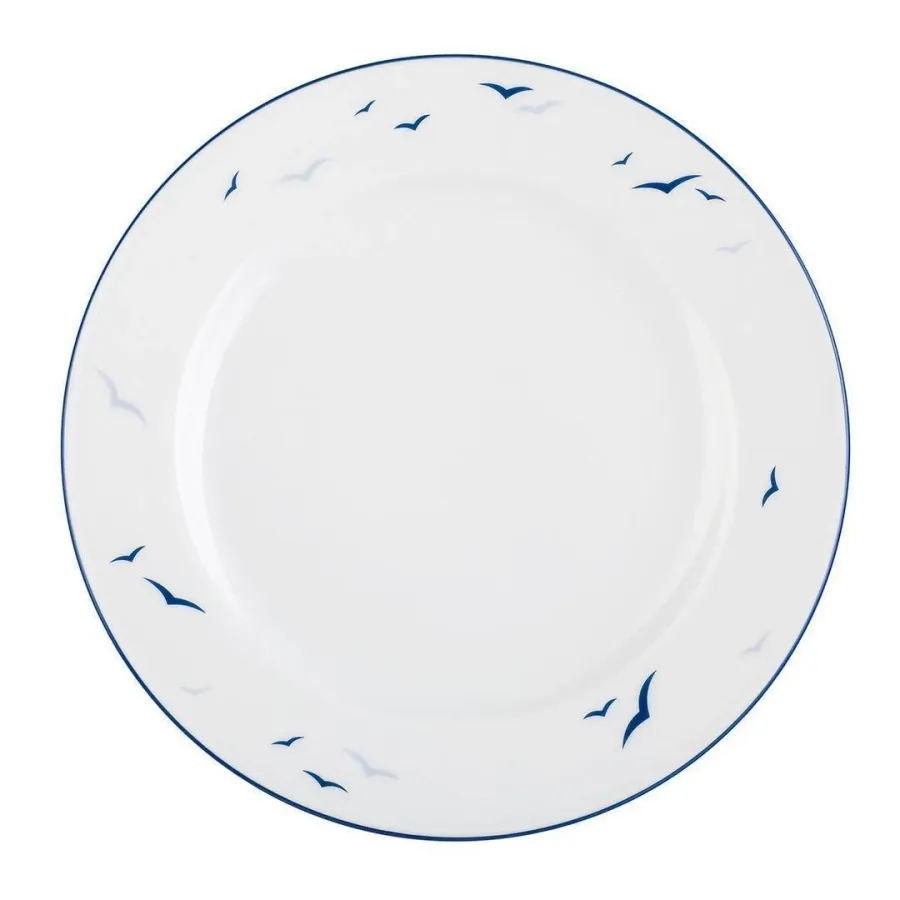 obrazek 1 Płaski okrągły 20-centymetrowy porcelanowy talerz z Niemiec – Tettau