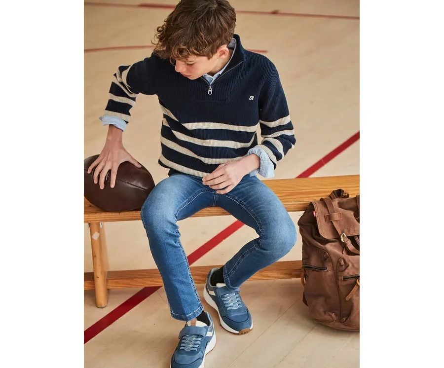 obrazek 1 Mayoral Jeansy 516 Niebieski Slim Fit