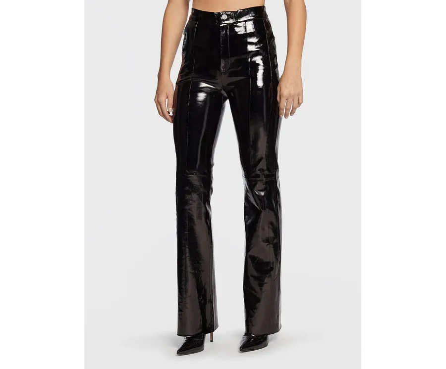 obrazek 1 Gestuz Spodnie skórzane Gocha 10906553 Czarny Wide Leg