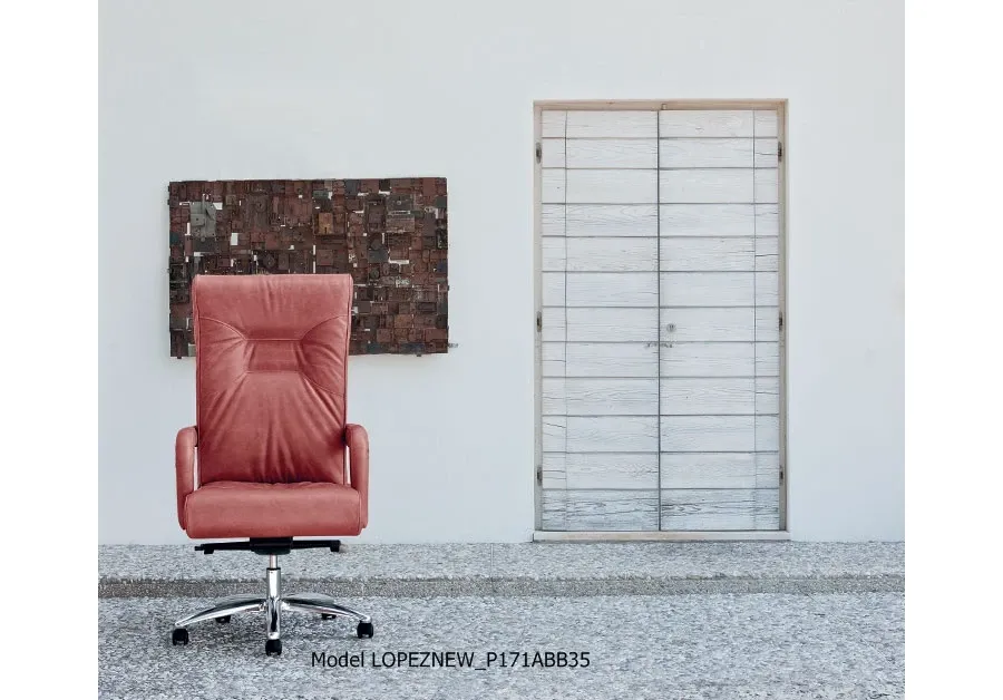 obrazek 1 Modernistyczny fotel Lopez New ze skóry
