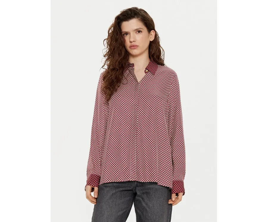 obrazek 1 Tommy Hilfiger Koszula WW0WW44036 Bordowy Relaxed Fit