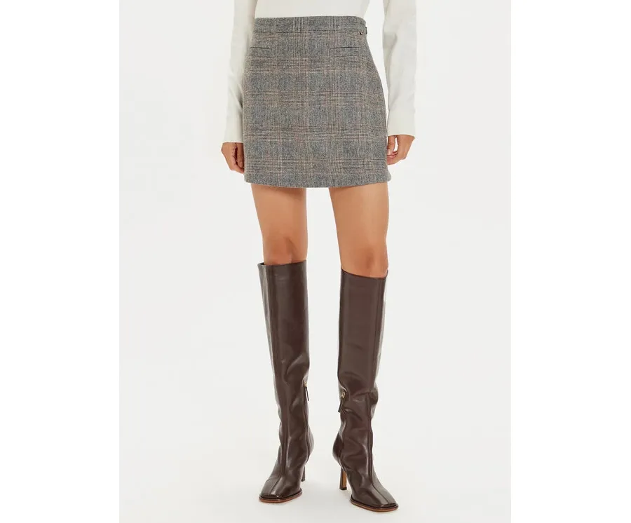 obrazek 1 Tommy Hilfiger Spódnica mini WW0WW43471 Beżowy Regular Fit