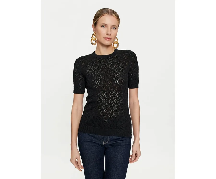 obrazek 1 Guess Sweter Belle W4GR15 Z36O0 Czarny Regular Fit