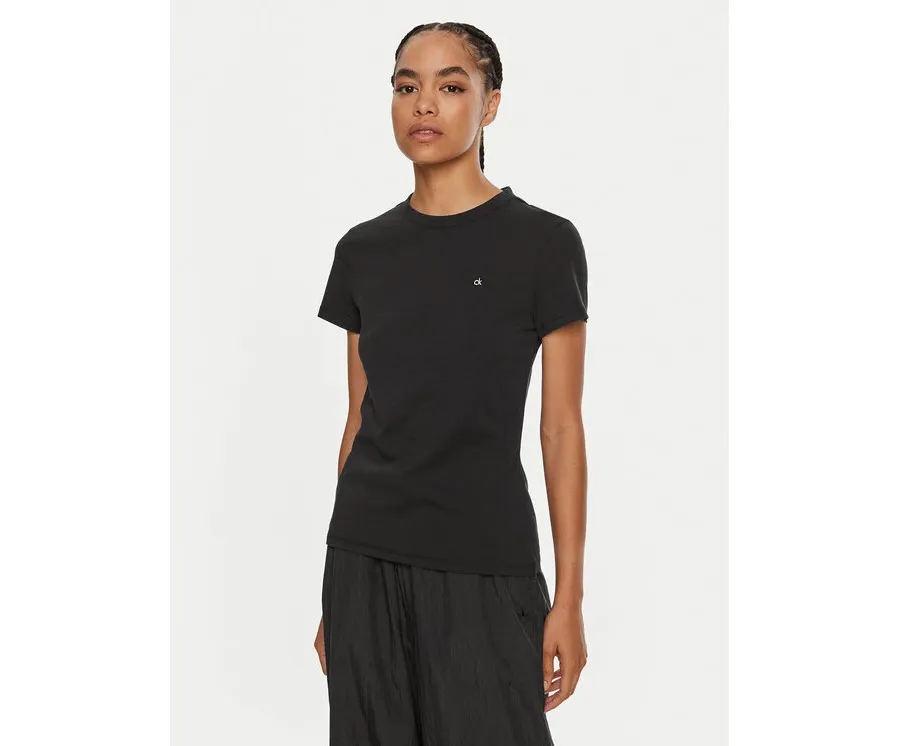 obrazek 1 Calvin Klein T-Shirt Emb Graphic K20K208061 Czarny Slim Fit