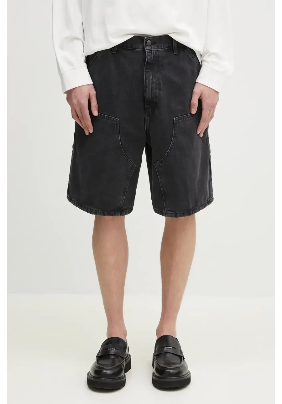 obrazek 1 Carhartt WIP szorty jeansowe Double Knee Short męskie kolor czarny I034867.8906