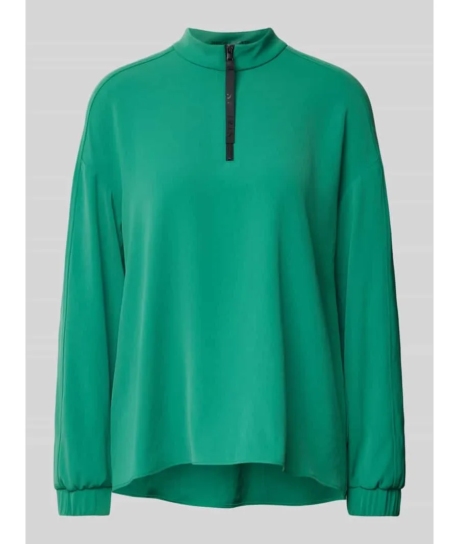 obrazek 1 Bluzka o kroju relaxed fit ze stójką