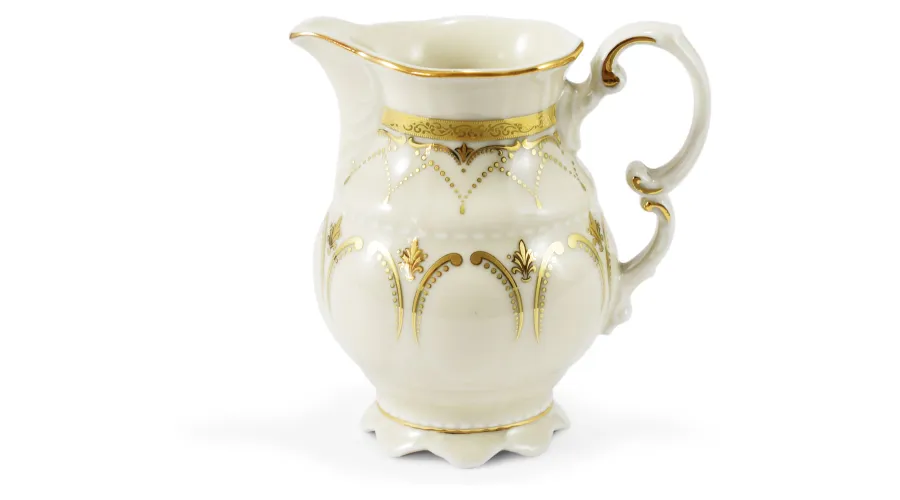 obrazek 4 Stylowy 15-elementowy komplet do kawy mokki z porcelany z kolekcji Ivory wedding sonata – Leander