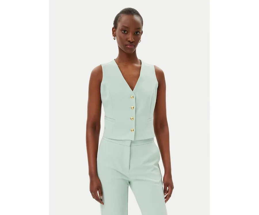 obrazek 1 Maryley Kamizelka 25EB128/43SP Zielony Regular Fit