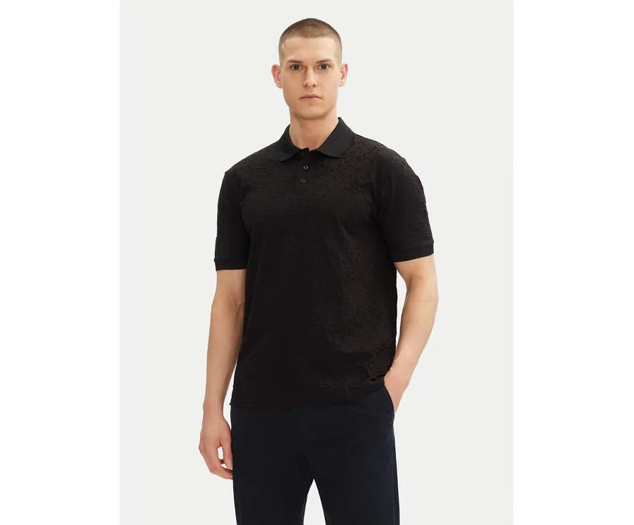 obrazek 1 Armani Exchange Polo XM000477 AF10337 FC013 Czarny Regular Fit