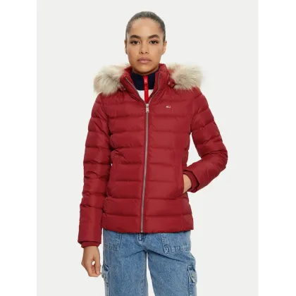 Zdjęcie Tommy Jeans Kurtka puchowa Basic DW0DW18312 Czerwony Slim Fit