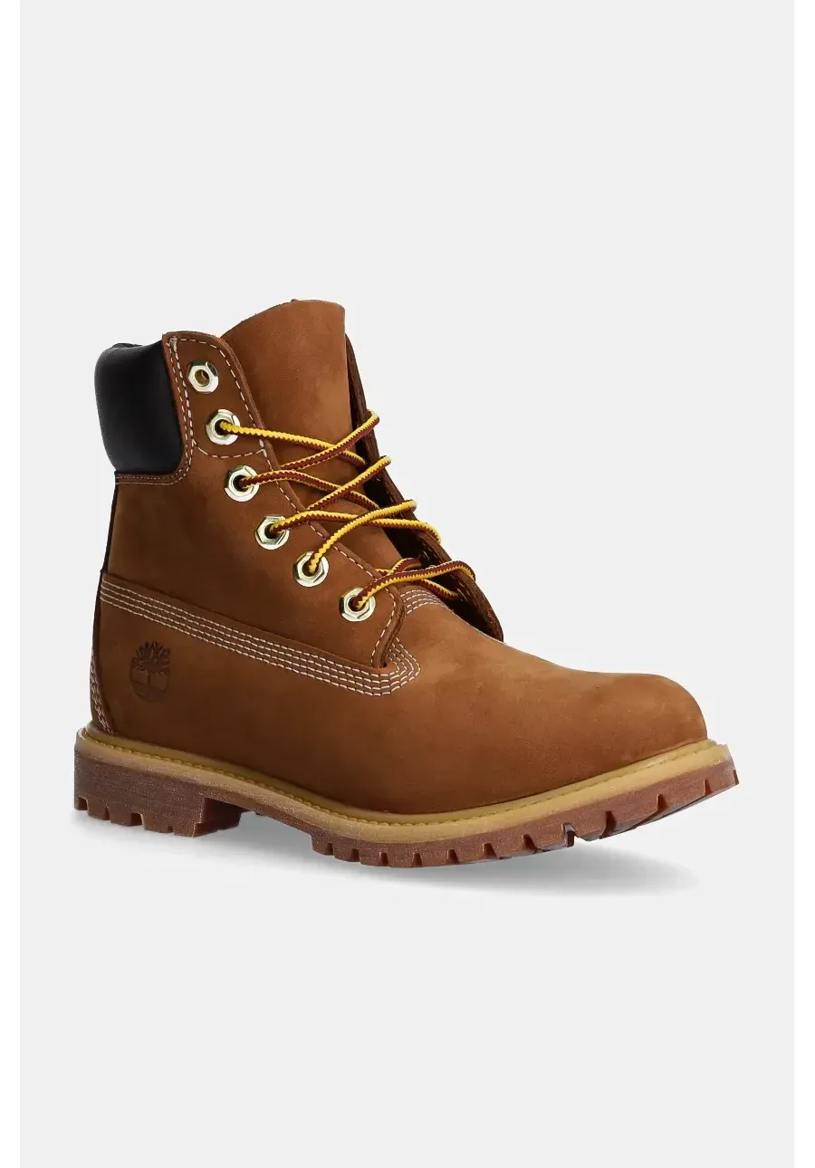 obrazek 1 Timberland workery nubukowe PREMIUM 6 INCH BOOT kolor brązowy na płaskim obcasie TB1103602141