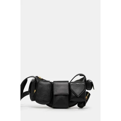 Zdjęcie Fiorucci torebka skórzana Leather Super Pocket Bag kolor czarny U01FPABA123LE04BK01