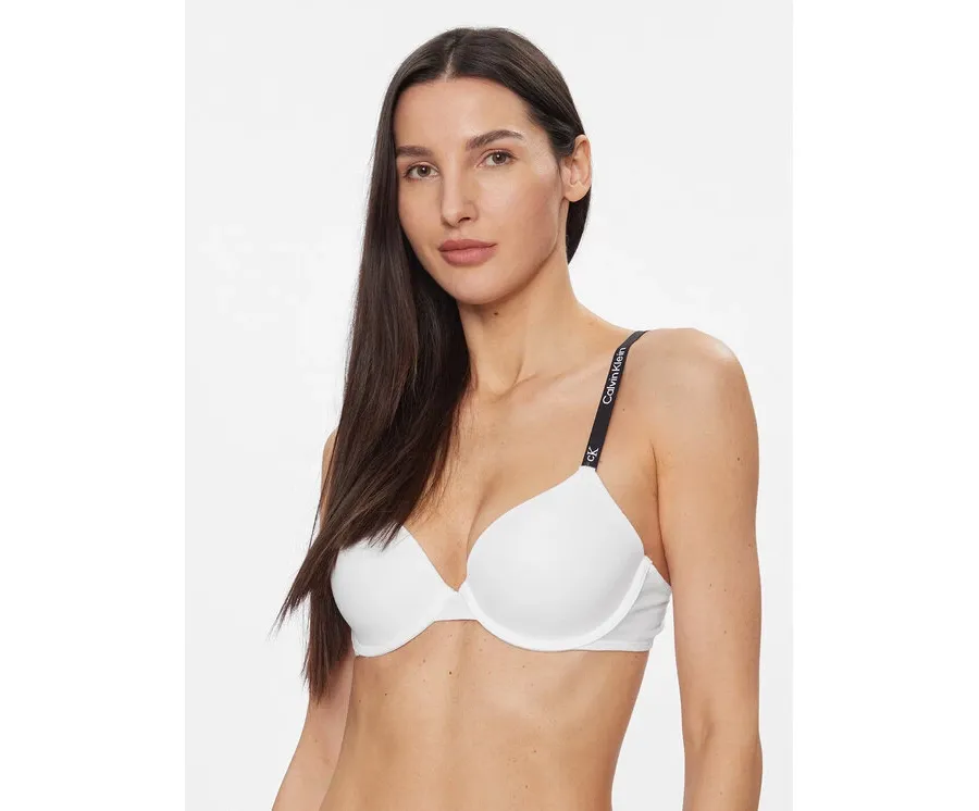 obrazek 1 Calvin Klein Underwear Biustonosz z fiszbiną Lightly Lined Demi 000QF7219E Biały