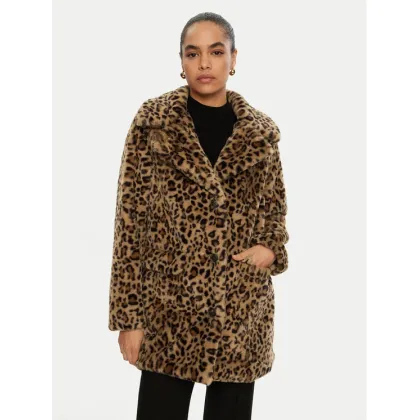 Zdjęcie Vero Moda Futro Lissy 10328799 Brązowy Loose Fit