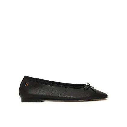Zdjęcie Tommy Hilfiger Baleriny Soft Leather FW0FW08355 Czarny