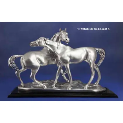Zdjęcie Włoska statuetka pary koni idealna do uzupełnienia wystroju salonu - ArtBe