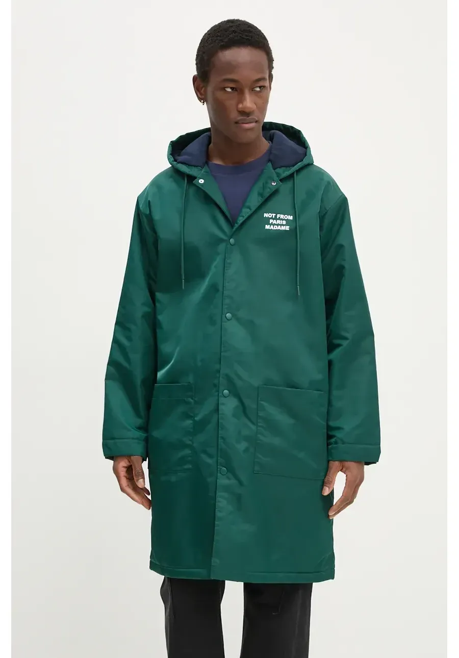 obrazek 1 Drôle de Monsieur kurtka La Parka Slogan męska kolor zielony przejściowa E-CT137-PA014-DGN