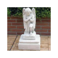 Zdjęcie Wyjątkowa rzeźba modlącego się anioła 54 cm - Italpark