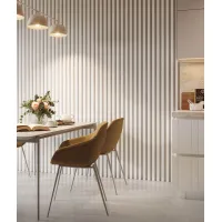 Zdjęcie 275x3x4 cm LD Lamele (biały) - Lamel ścienny i sufitowy 3D