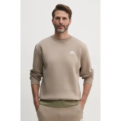 Zdjęcie Alpha Industries bluza Bluza Alpha Industries 188307 03 męska kolor beżowy gładka 188307