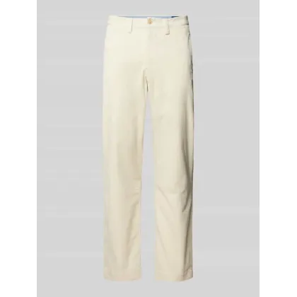 Zdjęcie Spodnie sztruksowe o kroju stretch straight fit ze szlufkami na pasek model ‘BEDFORD’