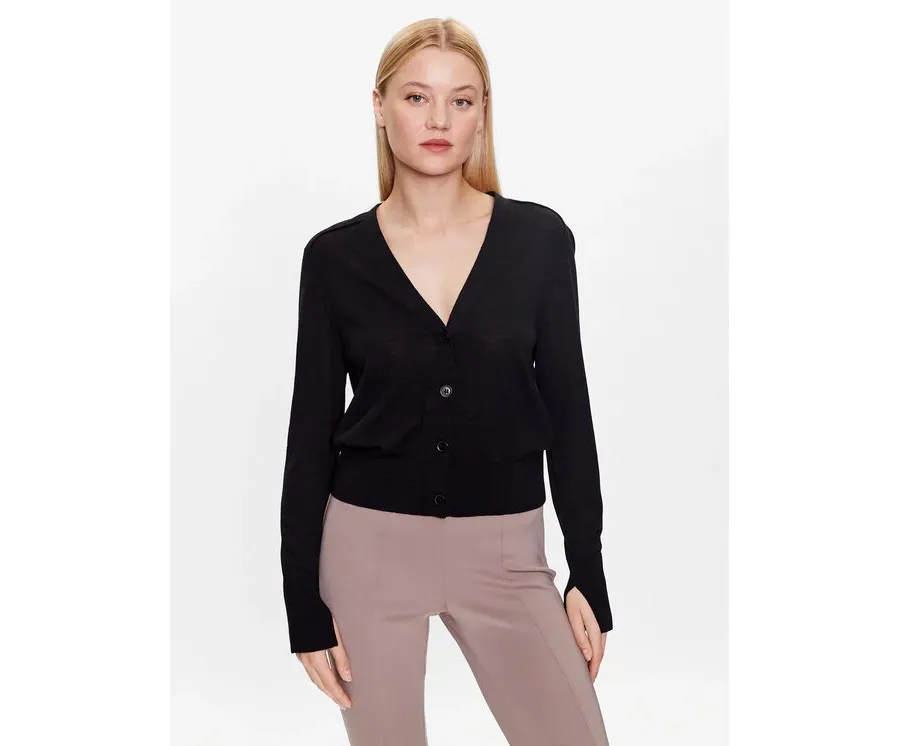 obrazek 1 Calvin Klein Kardigan K20K205778 Czarny Slim Fit